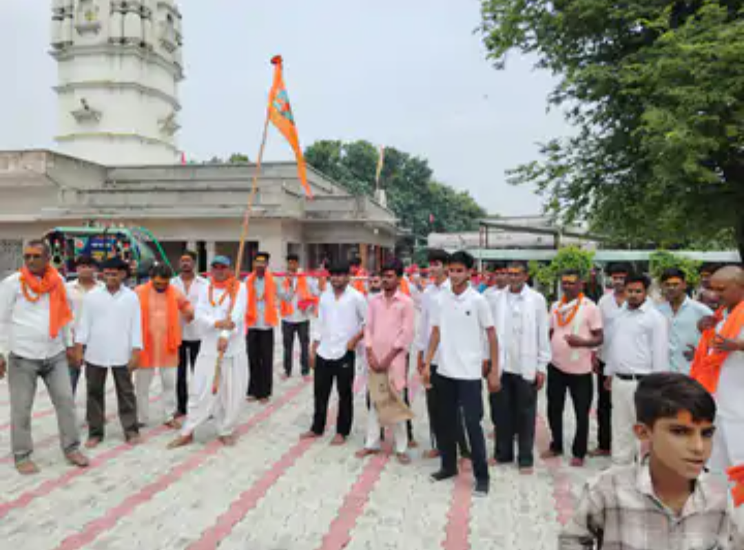 अहमदगंज मीणा ढाणी में निकली द्वितीय कांवड़ यात्रा:झिराना से लाए पवित्र जल से शिव का जलाभिषेक, हर-हर महादेव से गूंजा मार्ग