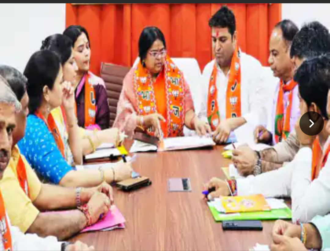 निकाय चुनाव में BJP ने झोंकी ताकत:टोंक पहुंचीं राष्ट्रीय मंत्री संगीता यादव, बोलीं-एकजुट होकर पार्टी प्रत्याशी को जिताएं