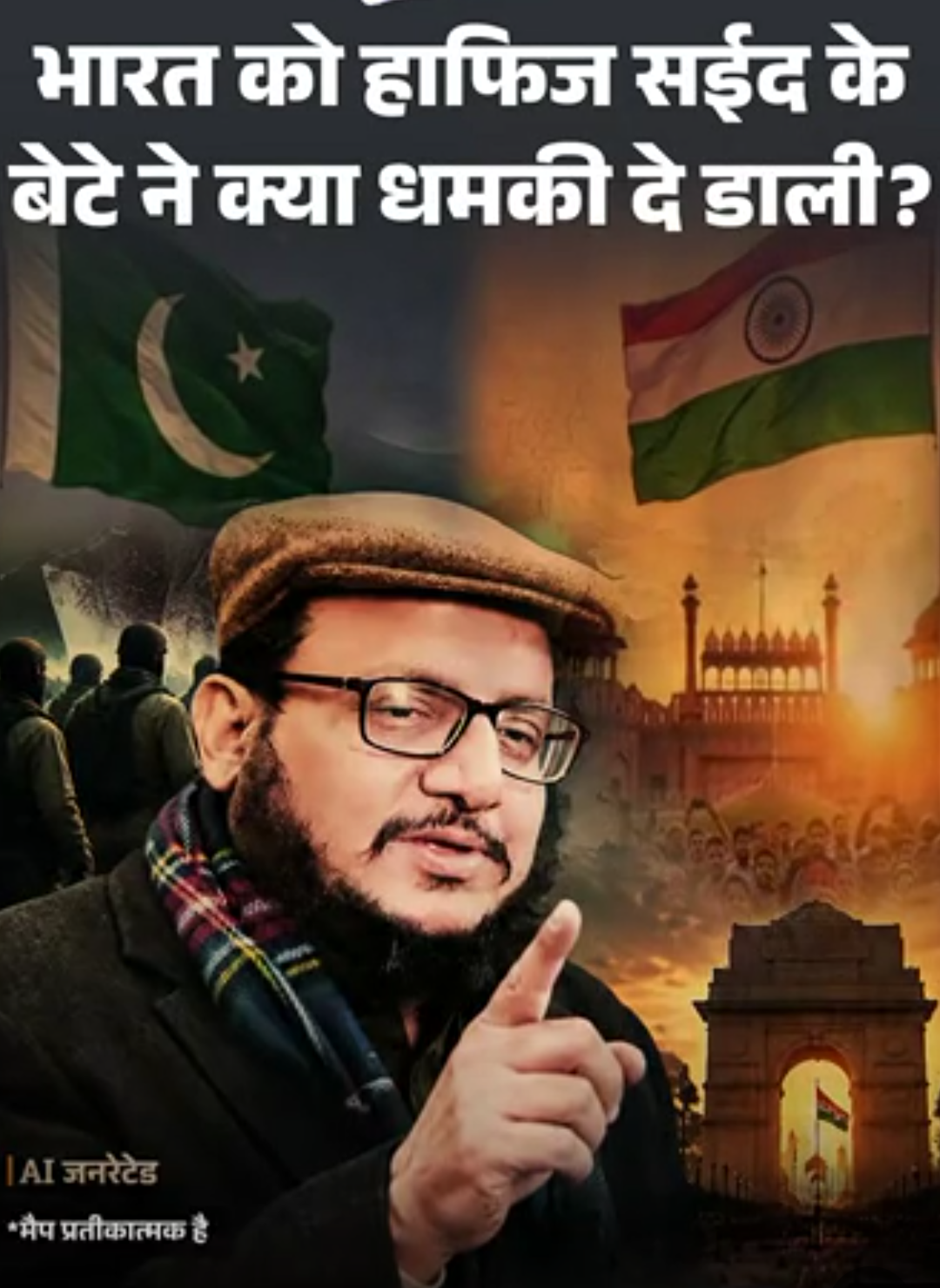 हाफिज सईद के बेटे तल्हा की कहानी, भारत में जिहाद की धमकी दे रहा; बोला- भूल गए 500 साल दिल्ली किसकी थी