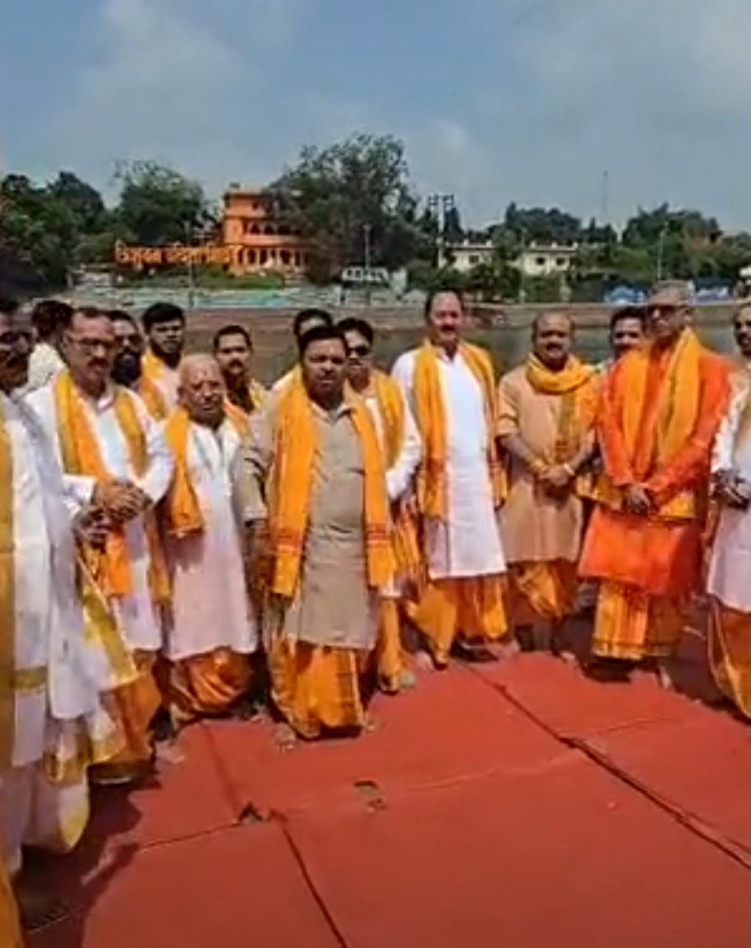 सरकारी शिप्रा आरती के विरोध में देशभर के पुरोहित जुटे:उज्जैन में धर्मसभा से पहले शिप्रा पूजन, दिल्ली के जंतर-मंतर पर आंदोलन की दी चेतावनी