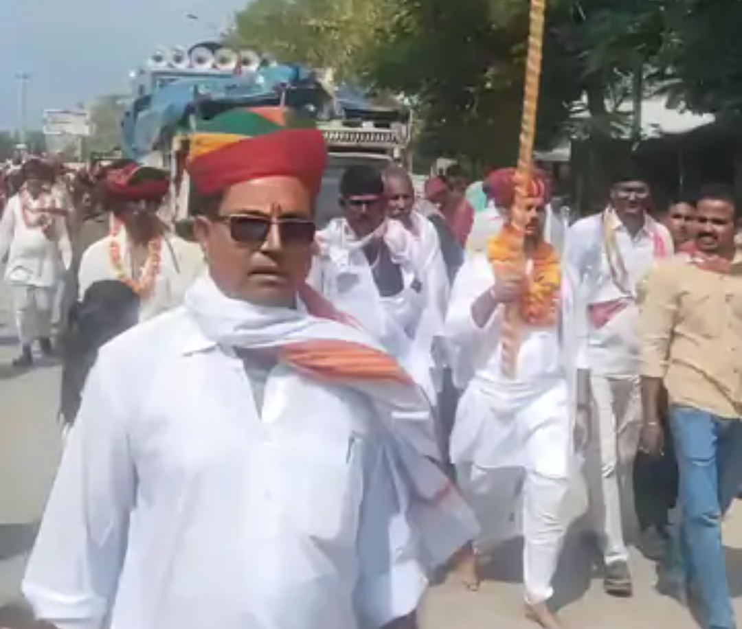 मालपुरा से देवनारायण जोधपुरिया धाम लक्खी पदयात्रा रवाना