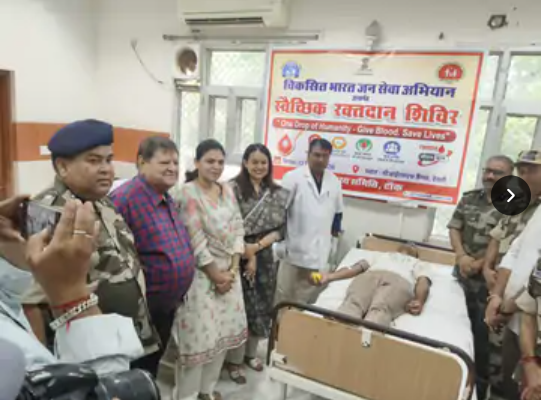 देवली CISF परिसर में 50 यूनिट रक्तदान:जिला कलेक्टर ने किया शुभारंभ, बोलीं- एक यूनिट रक्तदान बचा सकता है किसी की जिंदगी