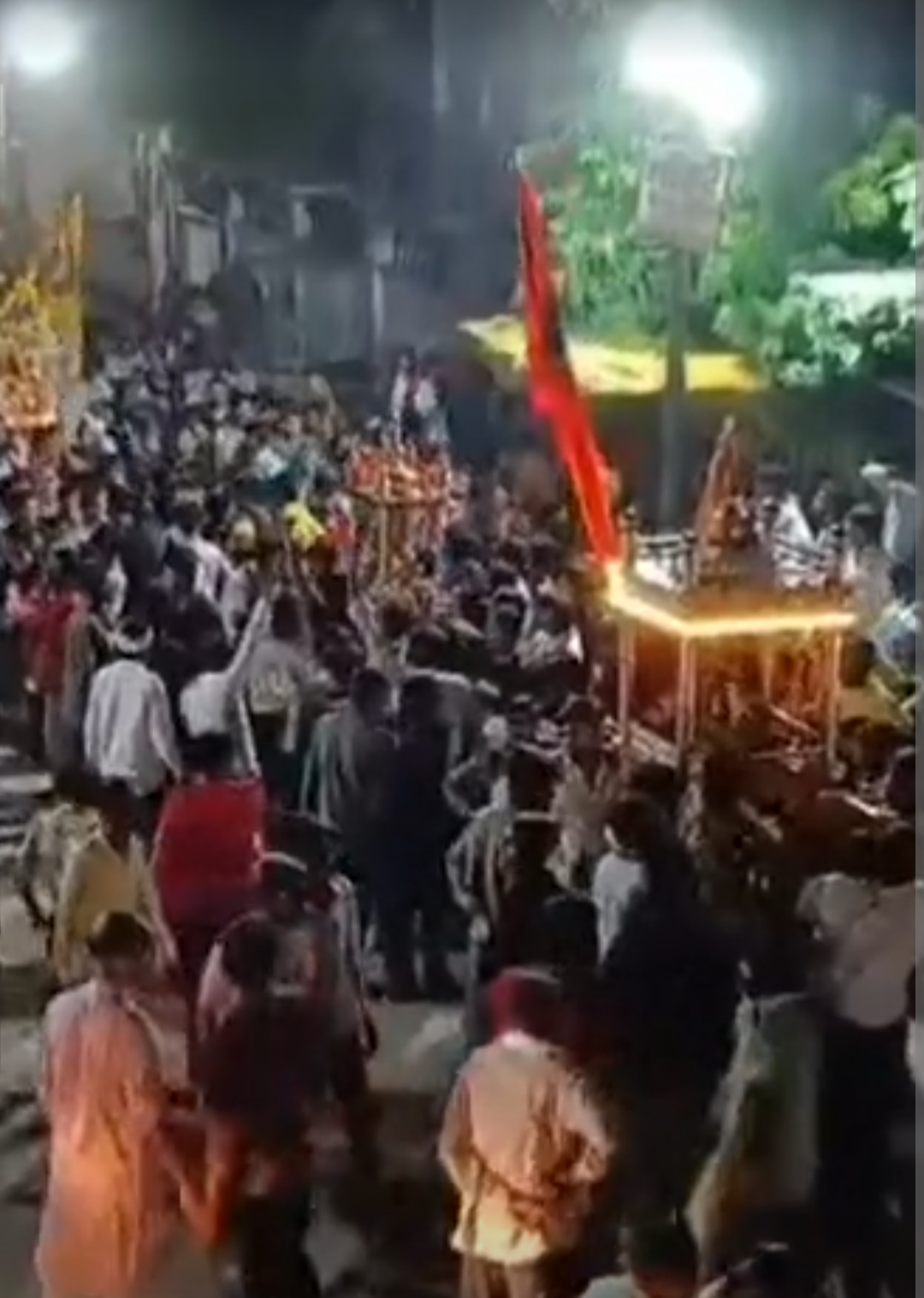 टोंक शहर में जलझूलनी एकादशी पर प्रभु ने किया जल-विहार:प्रसिद्ध काला बाबा का डोला देखने जिलेभर से आए श्रद्धालु