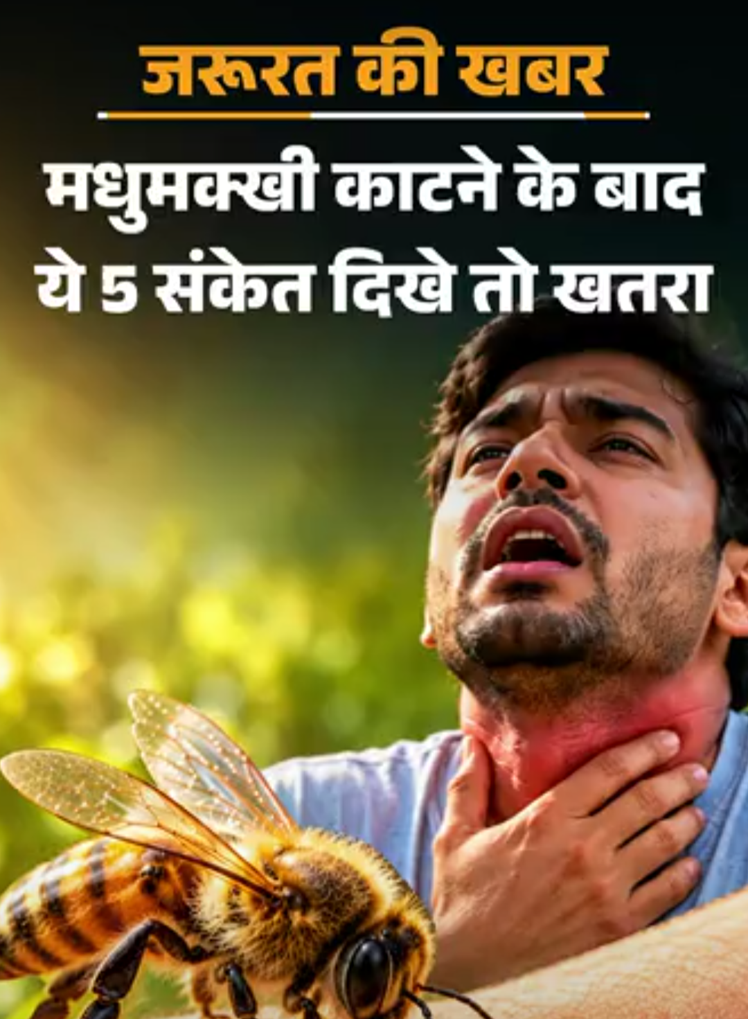 जरूरत की खबर- मधुमक्खी डंक मारे तो क्या करें:मामूली डंक में करें 6 घरेलू उपचार, ये 5 संकेत दिखें तो तुरंत डॉक्टर को दिखाएं