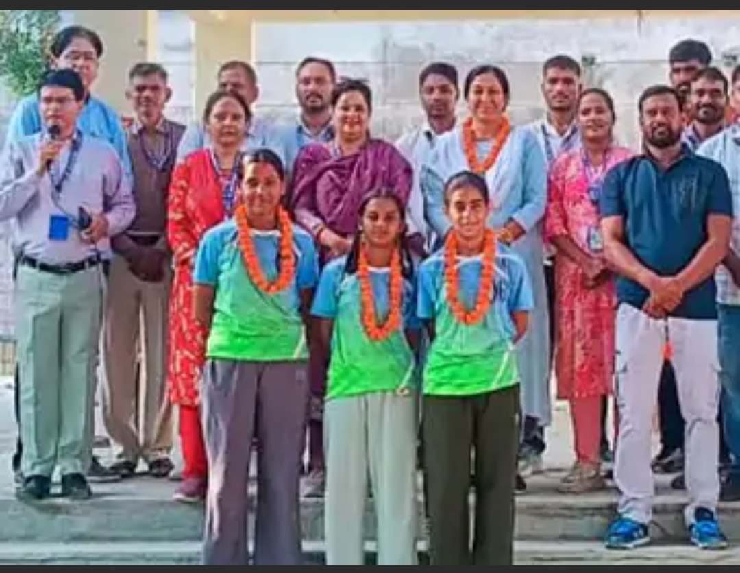 3 छात्राओं का वॉलीबॉल में राज्य स्तर पर चयन:अंडर-14 वॉलीबॉल खेल प्रतियोगिता में किया था शानदार प्रदर्शन
