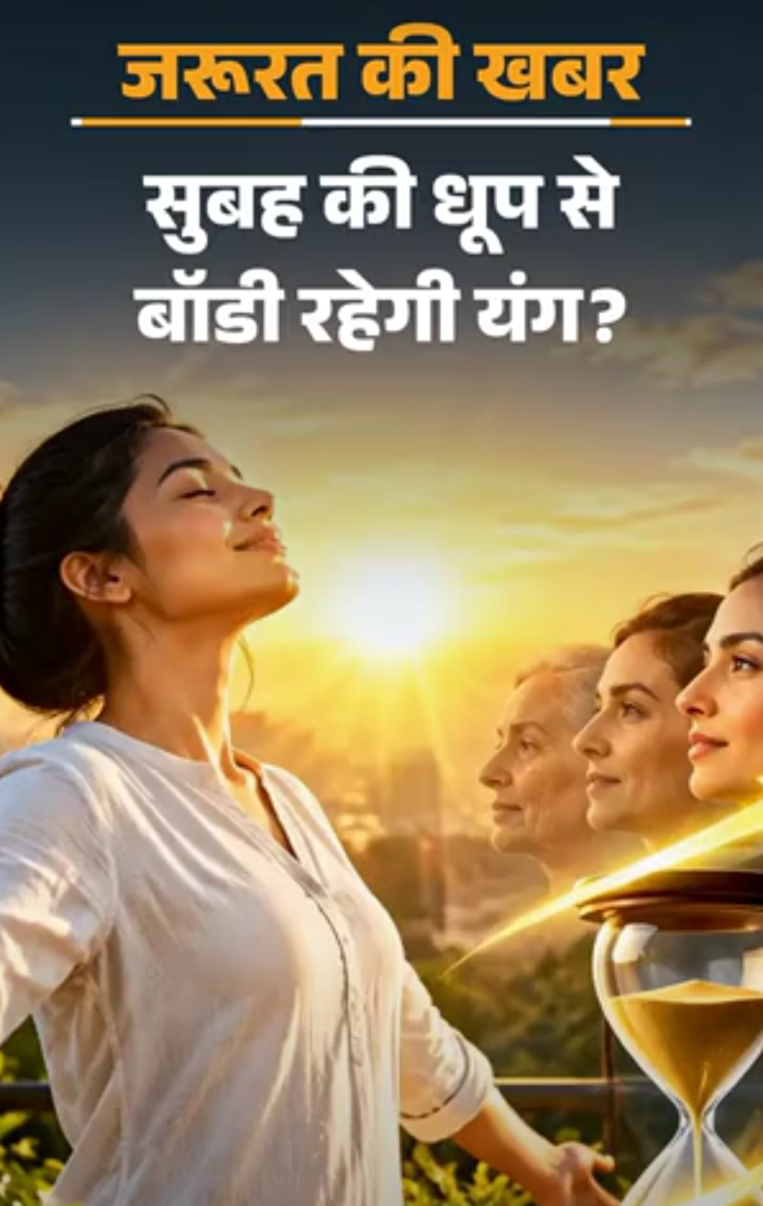जरूरत की खबर- मुफ्त की धूप के 7 हेल्थ बेनिफिट्स:उम्र बढ़ेगी, बुढ़ापा देर से आएगा, डॉक्टर से समझें मॉर्निंग सनलाइट के 7 रूल्स