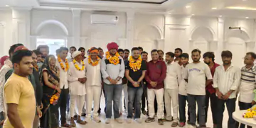 माली सैनी समाज ने किया सभापति मयंक का स्वागत