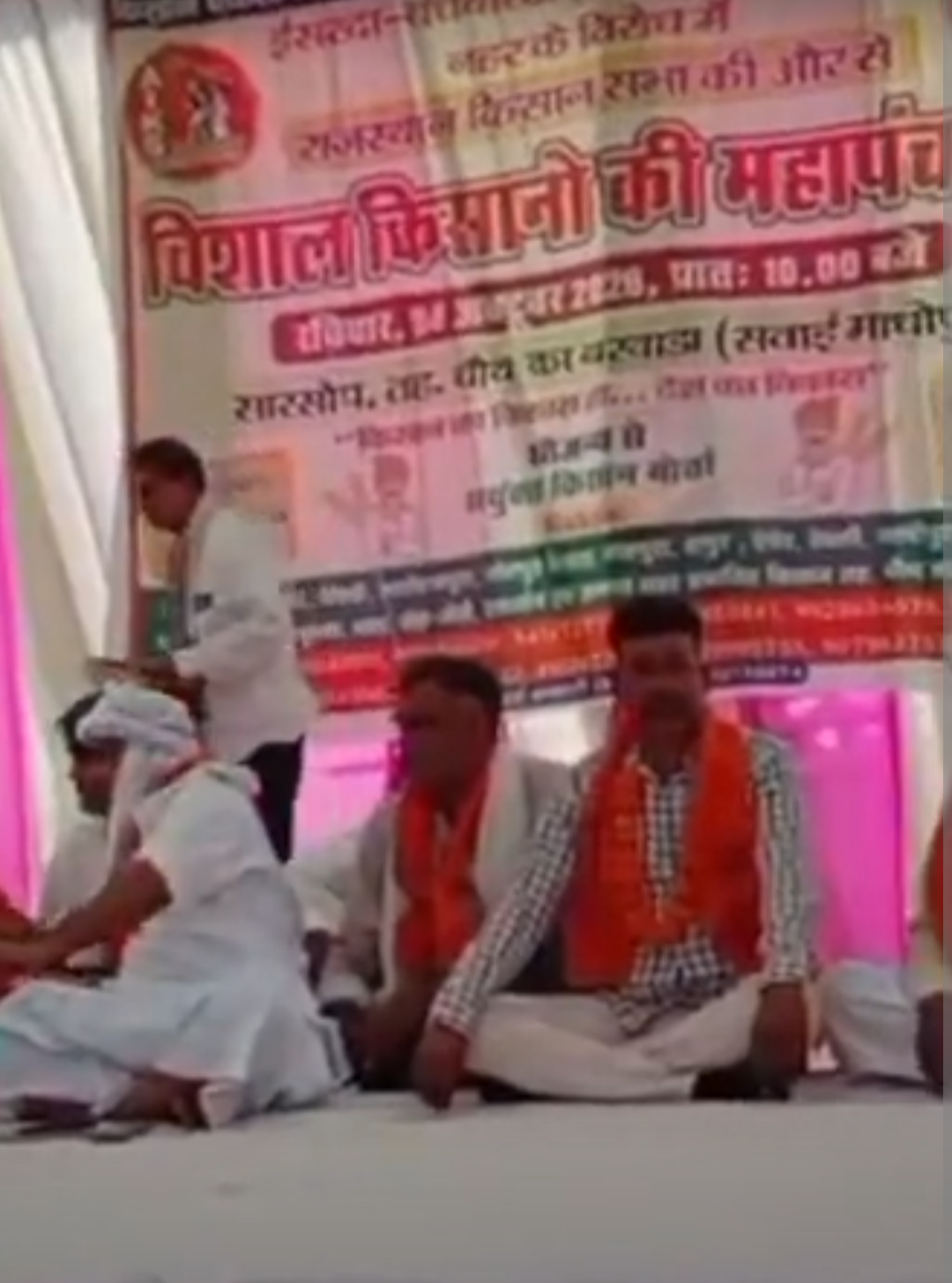 निवाई को ईसरदा बांध का पानी देने की मांग:सारसोप में किसानों ने की महापंचायत, आंदोलन की चेतावनी दी