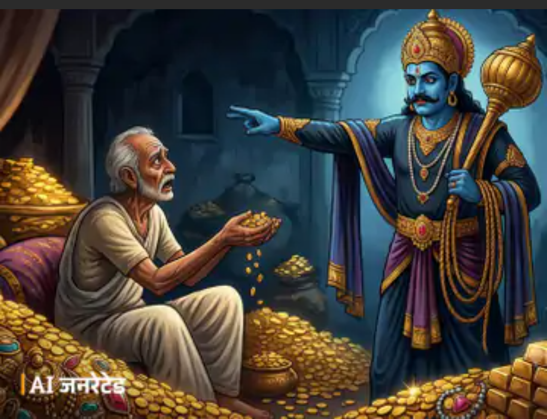 कहानी- लालची व्यक्ति के प्राण लेने पहुंचे यमराज:पैसा कमाएं, लेकिन ये 10 बातें भी ध्यान रखें, वरना बाद में पछताना पड़ सकता है